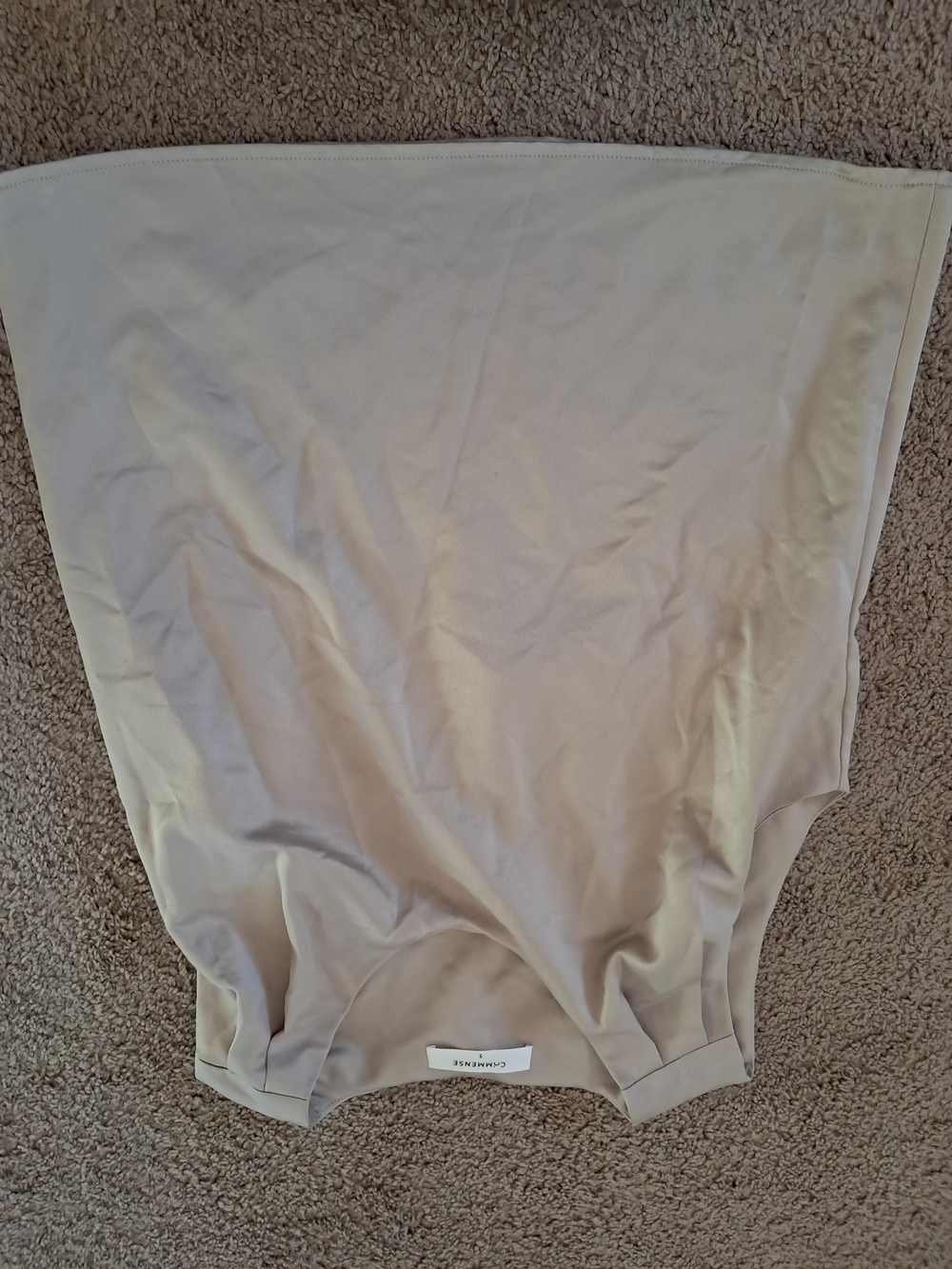 Commense Beige Sleeveless Blouse
